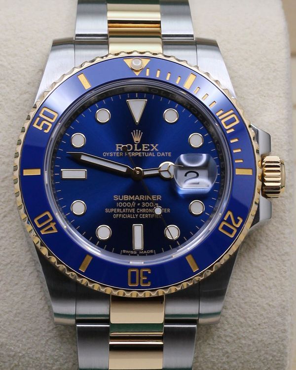 2019 Rolex Submariner Date "Bluesy" 40MM Blue Dial Two-Tone Oyster Bracelet (116613LB)