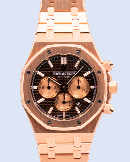 Audemars Piguet Royal Oak Chronograph 41MM Chocolate Dial Rose Gold Bracelet (26331OR.OO.1220OR.02)