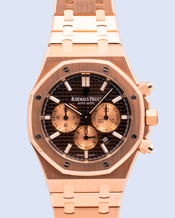 Audemars Piguet Royal Oak Chronograph 41MM Chocolate Dial Rose Gold Bracelet (26331OR.OO.1220OR.02)