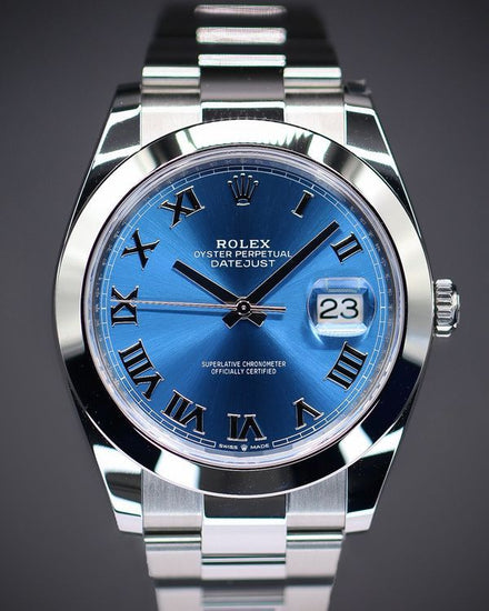 Rolex Datejust 41MM Blue Dial Oyster Bracelet (126300)