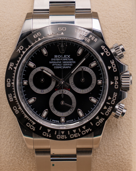 2021 Rolex Cosmograph Daytona 40MM Black Dial Oyster Bracelet (116500LN)