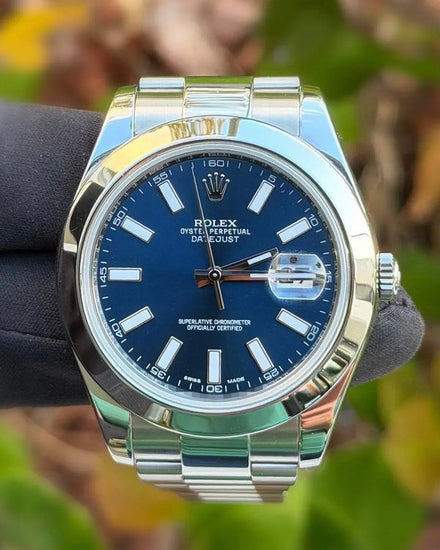 2017 Rolex Datejust II 41MM Blue Dial Oyster Bracelet (116300)