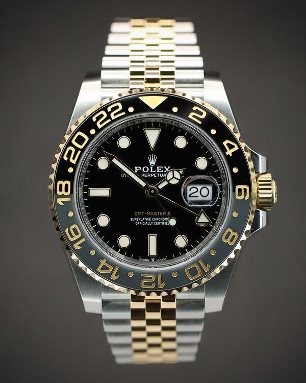 Rolex GMT-Master II "Bumblebee" "Zombie" 40MM Black Dial Two-Tone Jubilee Bracelet (126713GRNR)