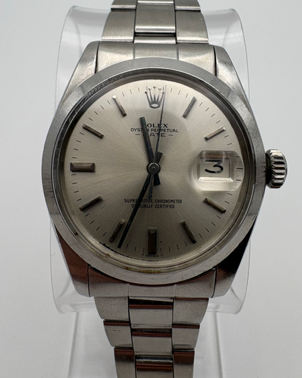 1972 Rolex Oyster Perpetual Date 34MM Silver Dial Oyster Bracelet (1500)