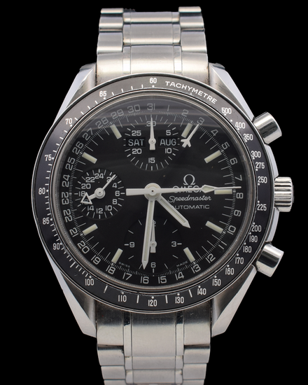 Omega Speedmaster Day-Date 39MM Black Dial Steel Bracelet (3520.50.00)