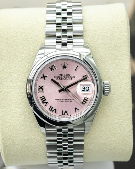 2023 Rolex Lady-Datejust 28MM Pink Dial Super Jubilee Bracelet (279160)