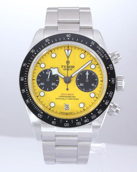 No Reserve - 2026 Tudor Black Bay Chrono "Bumblebee" 39MM Yellow Dial Steel Bracelet (79310N)