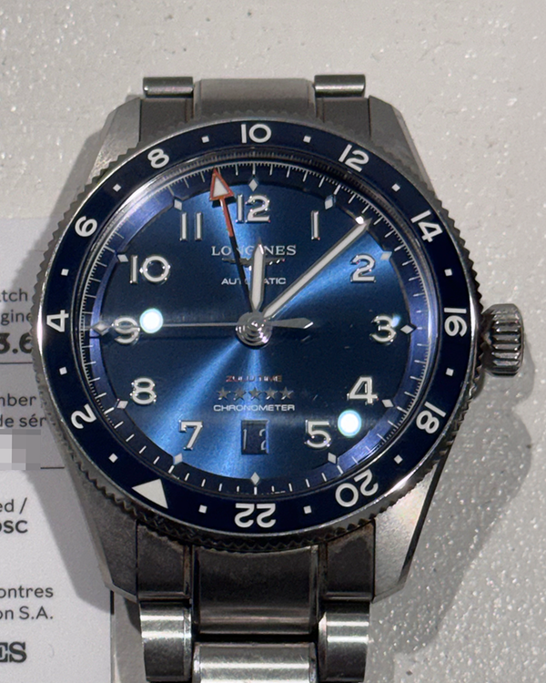 No Reserve - 2025 Longines Spirit Zulu Time 42MM Blue Dial Steel Bracelet (L3.812.4.93.6)