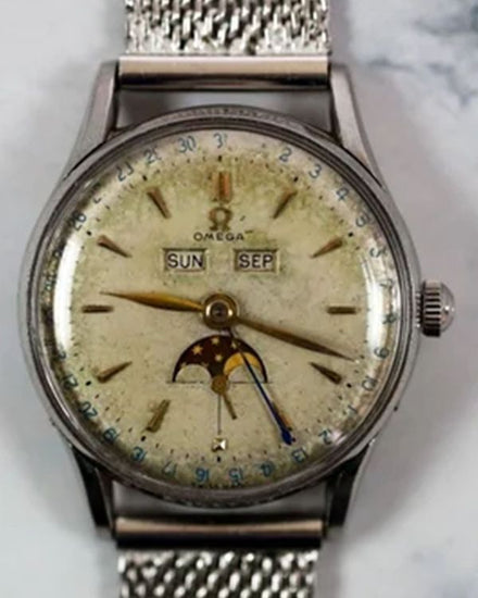 Omega Seamaster Cosmic Triple Calendar Moonphase 35MM Grey Dial Aftermarket Steel Bracelet (2471/1)