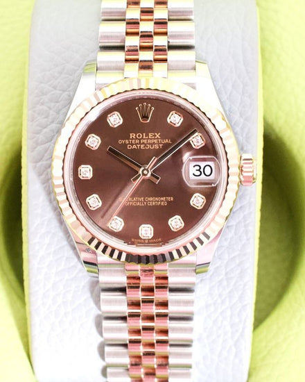 2026 Rolex Datejust 31MM Chocolate Dial Two-Tone Super Jubilee Bracelet (278271)