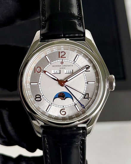 2020 Vacheron Constantin Fiftysix Complete Calendar 40MM Silver Dial Leather Strap (4000E/000A-B439)