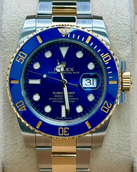 2018 Rolex Submariner Date "Bluesy" 40MM Blue Dial Two-Tone Oyster Bracelet (116613LB)