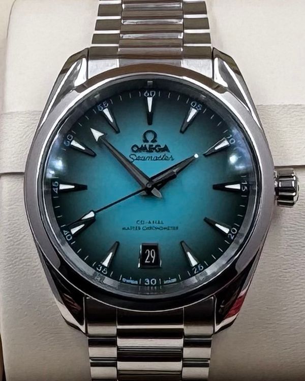 2026 Omega Seamaster Aqua Terra 150M "Shades" 38MM Turquoise Dial Steel Bracelet (220.10.38.20.03.005)