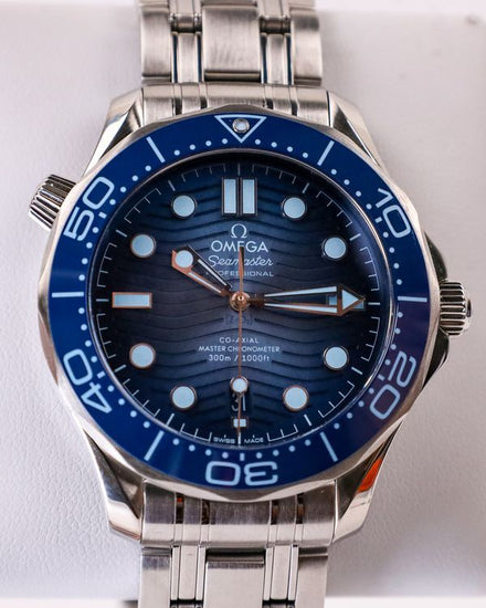 2025 Omega Seamaster Diver 300M 42MM Blue Dial Steel Bracelet  (210.30.42.20.003.003)