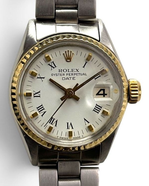1967 Rolex Lady-Datejust 26MM White Dial Oyster Bracelet (6517)