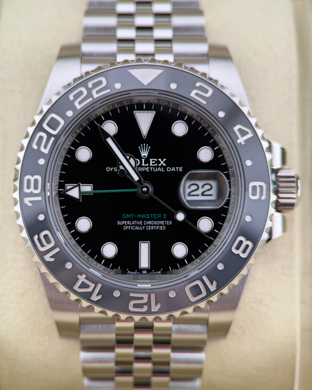 2026 Rolex GMT-Master II "Bruce Wayne" 40MM Black Dial Jubilee Bracelet (126710GRNR)