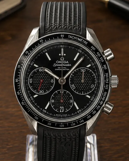 No Reserve - Omega Speedmaster Racing 40MM Black Dial Rubber Strap (326.32.40.50.01.001)