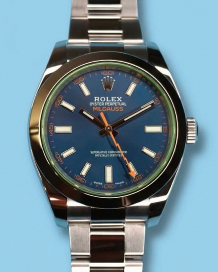 2015 Rolex Milgauss 40MM Blue Dial Oyster Bracelet (116400GV)