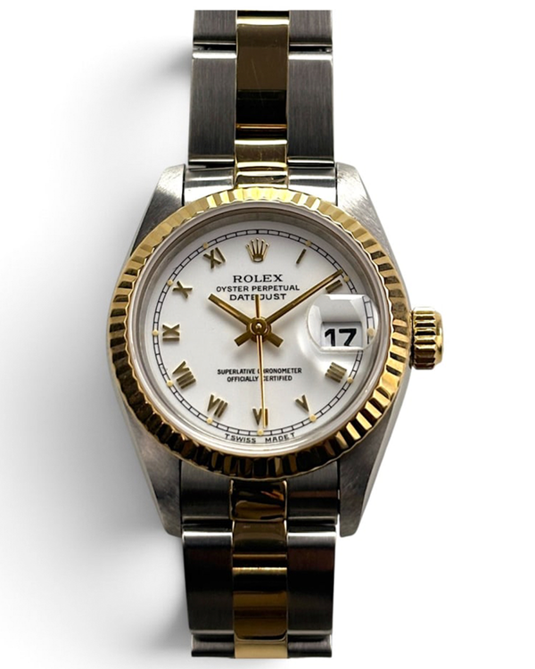 Rolex Lady-Datejust 26MM White Dial Two-Tone Oyster Bracelet (69173)