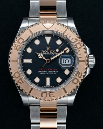 2018 Rolex Yacht-Master 40MM Black Dial Two-Tone Oyster Bracelet (116621)