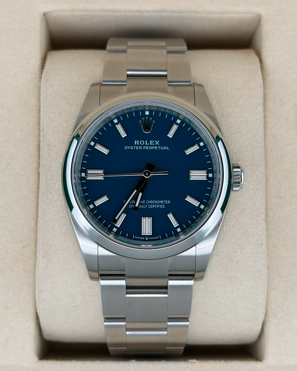 2025 Rolex Oyster Perpetual 36MM Blue Dial Oyster Bracelet (126000)