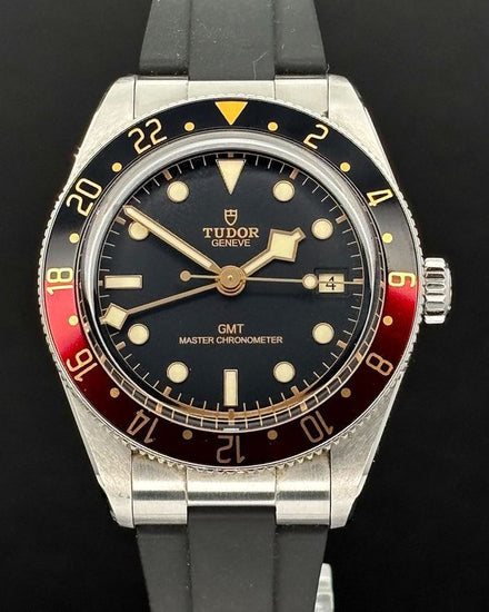 No Reserve - 2025 Tudor Black Bay '58 GMT "Coke" 39MM Black Dial Rubber Strap (7939G1A0NRU)