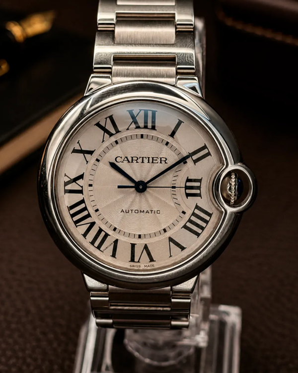 No Reserve - 2019 Cartier Ballon Bleu 36MM Silver Dial Steel Bracelet (W6920046)