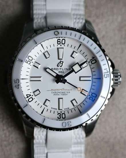 2026 Breitling Superocean 36MM White Dial Rubber Strap (A17377211A1S1)