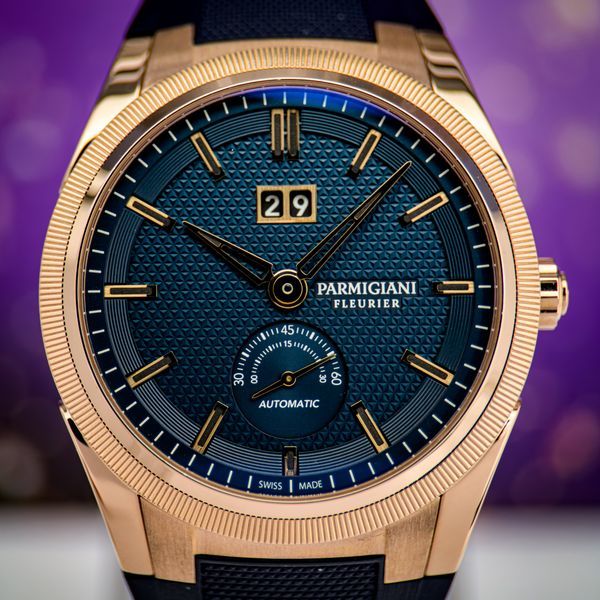 2022 Parmigiani Fleurier Tonda 40MM Blue Dial Rubber Strap (PFC910-1500340-X03182)