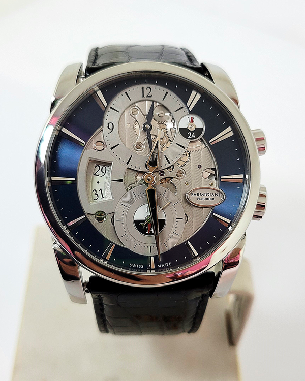 Parmigiani Fleurier Tonda 42MM Skeleton Dial Leather Strap (PFC231-0001800-HA3142)