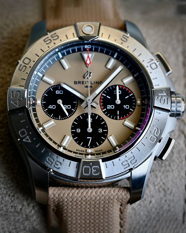 2026 Breitling Avenger B01 Chronograph 44MM Brown Dial Leather Strap (AB0147101A1X1)
