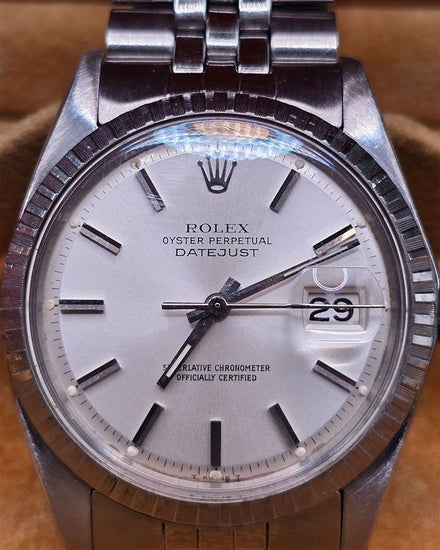1966 Rolex Datejust 36MM Silver "Pie Pan" Dial Jubilee Bracelet (1603)