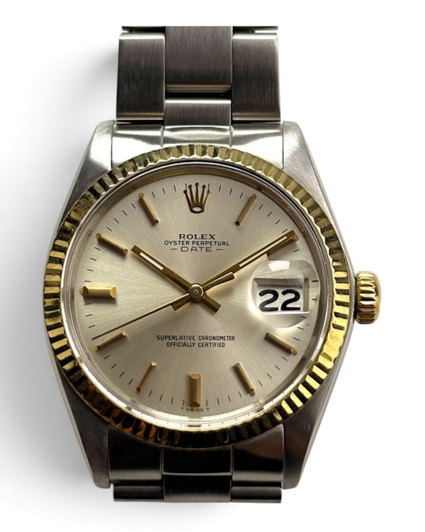 Rolex Oyster Perpetual Date 34MM Silver Dial Oyster Bracelet (1500)