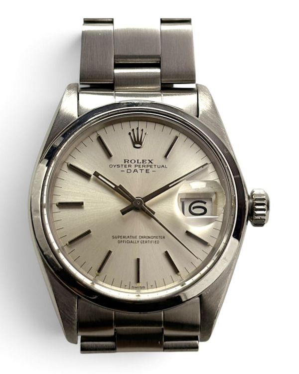 Rolex Oyster Perpetual Date 34MM Silver Dial Oyster Bracelet (1500)
