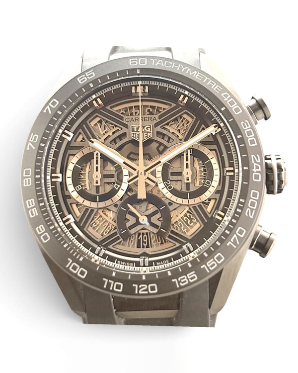Tag Heuer Carrera Chronograph Extreme Sport 44MM Skeleton Dial Rubber Strap (CBU2080.FT6272)
