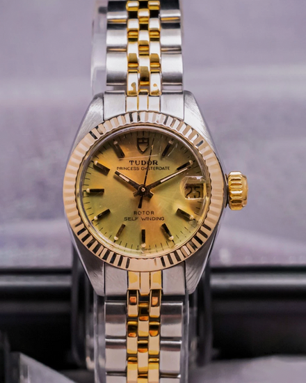 1990 Tudor Prince Oysterdate 23MM Champagne Dial Two-Tone Bracelet (92313)