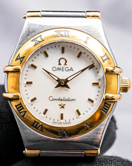 Omega Constellation 22.5MM Quartz Mother of Pearl Dial Two-Tone Bracelet (1362.7)