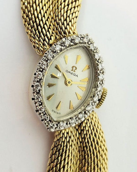1962 Omega Vintage 21MM White Dial Yellow Gold Bracelet (Cal. 483)