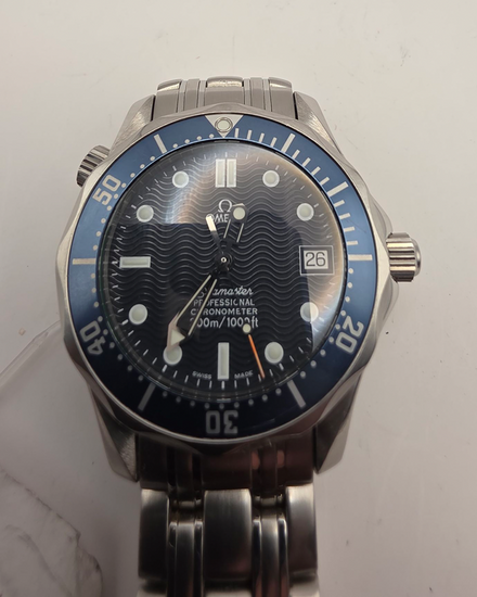 No Reserve - Omega Seamaster Diver 300M 36MM Blue Dial Steel Bracelet (168.1622)