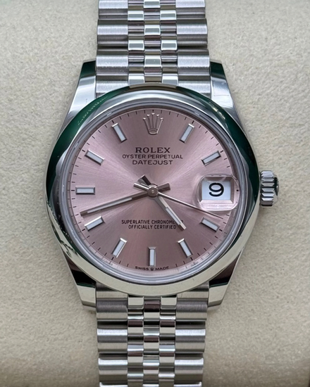 Rolex Datejust 31MM Pink Dial Super Jubilee Bracelet (278240)