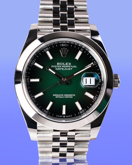 2026 Rolex Datejust 41MM Green "Ombré" Dial Jubilee Bracelet (126300)