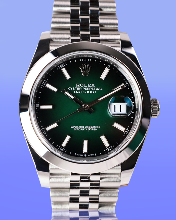Rolex Datejust (Green Dome Jub Ombre)