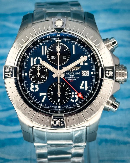2024 Breitling Avenger Chronograph GMT 45MM Blue Dial Steel Bracelet (A24315101C1A1)