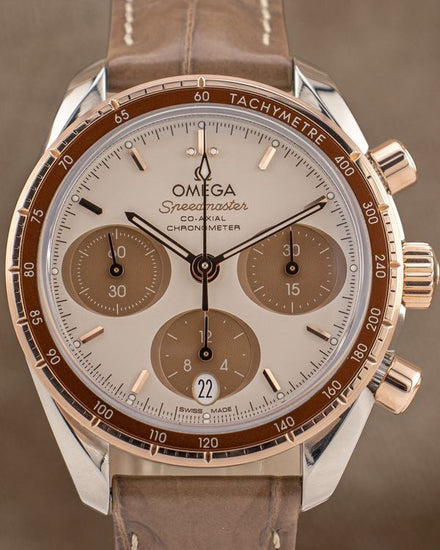 2023 Omega Speedmaster 38MM Brown Dial Leather Strap (324.23.38.50.02.002)