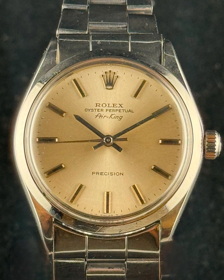 Rolex Air-King Date 34MM Champagne Dial Oyster Bracelet (5500)