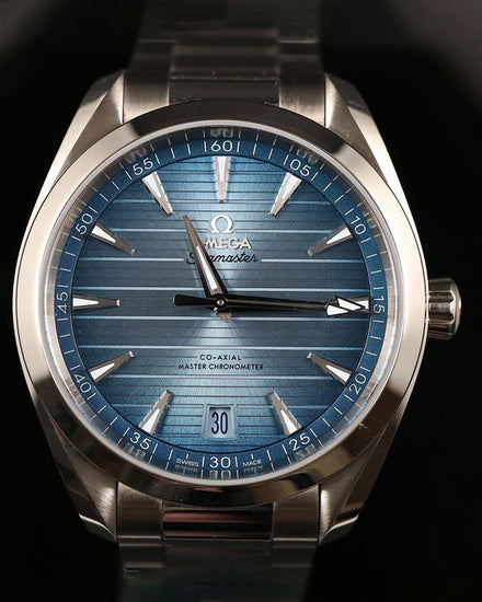 2025 Omega Seamaster Aqua Terra 150M "Summer Blue" 41MM Blue Dial Steel Bracelet (220.10.41.21.03.005)