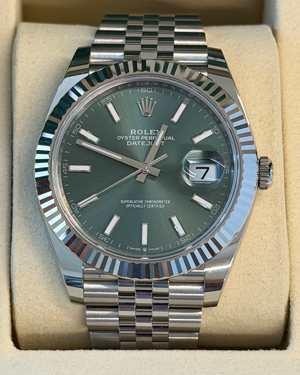 2026 Rolex Datejust 41MM Green Dial Jubilee Bracelet (126334)