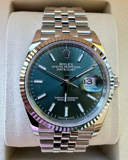 2026 Rolex Datejust 36MM Mint Green Dial Jubilee Bracelet (126234)