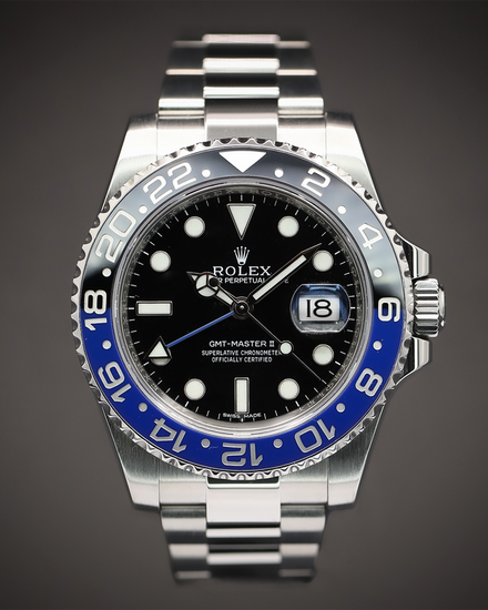 Rolex GMT-Master II "Batman" 40MM Black Dial Oyster Bracelet (116710BLNR)