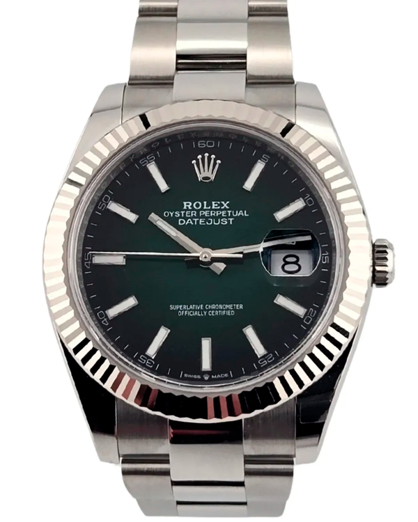 2026 Rolex Datejust 41MM Green "Ombré" Dial Oyster Bracelet (126334)
